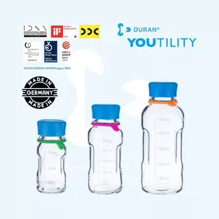 DURAN YOUTILITY ของแท้ 100% ขวดแก้วเก็บน้ำผักผลไม้สกัดเย็น และ อื่นๆ ไม่คายสารพิษ Made in Germany
