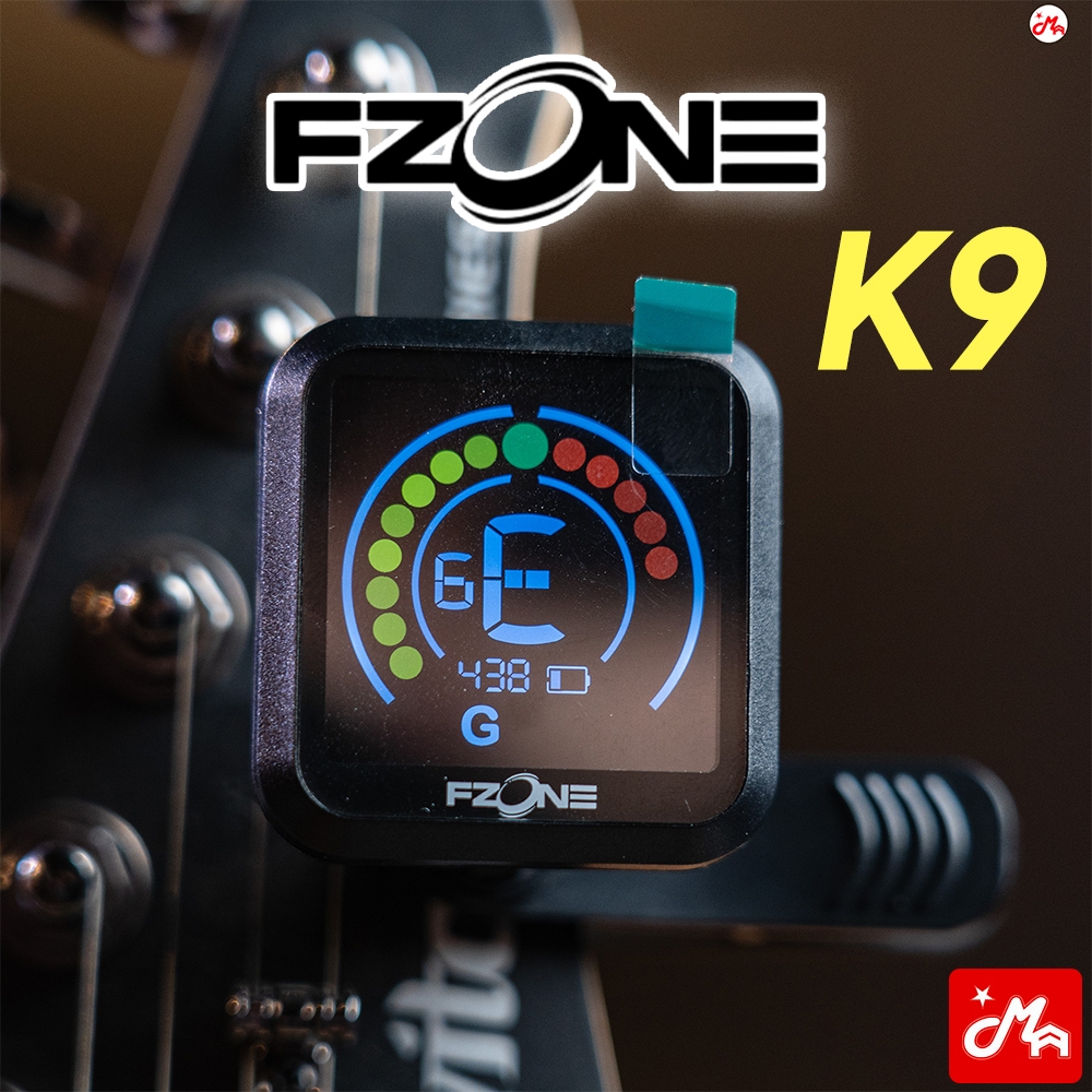 Fzone K9 เครื่องตั้งสาย Rechargeable Clip-On Tuner แบตเตอรี่แบบชาร์จได้