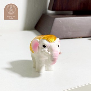 BC02-71 ช้างถวายแก้บนสีทองแบบเดี่ยวและแบบคู่