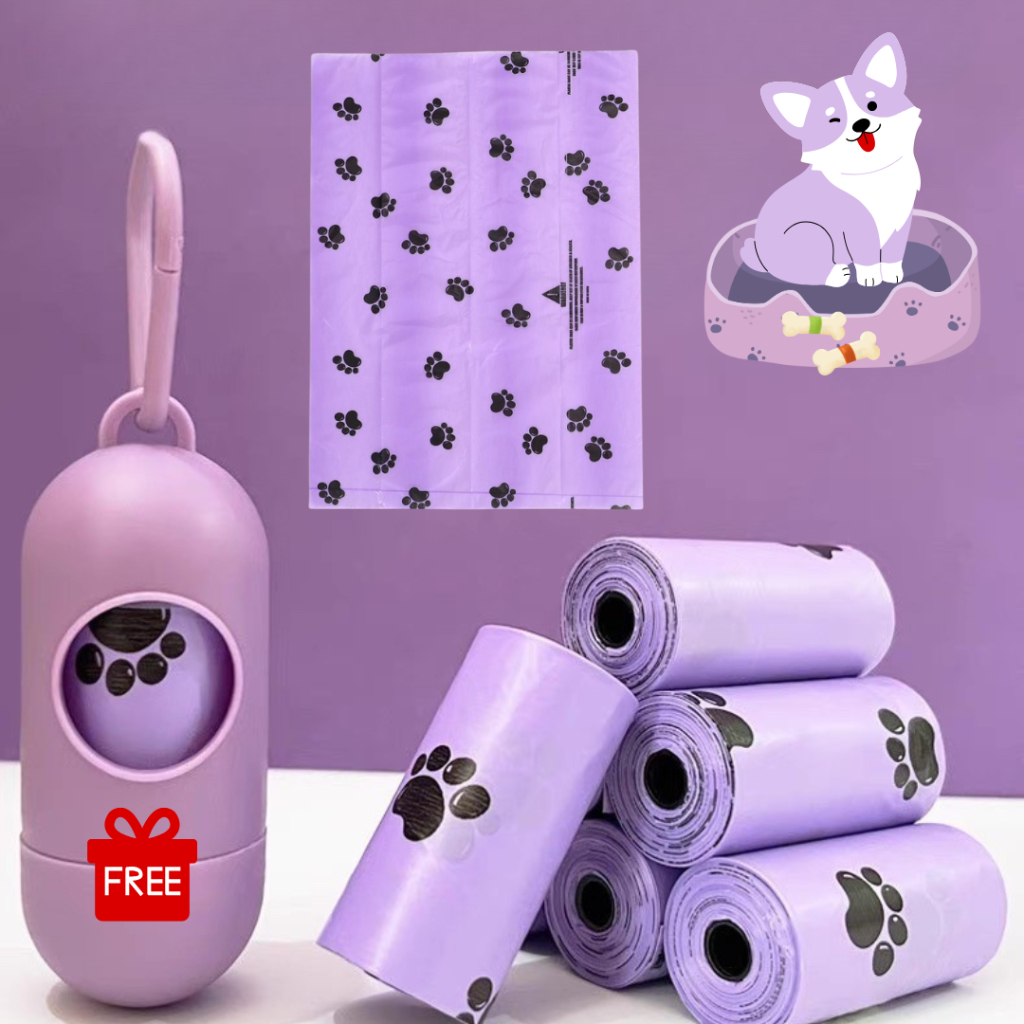 [ พร้อมส่งในไทย ]แบบหนา20ม้วน แถมฟรี แคปซูล ถุงเก็บมูลสัตว์หมาแมว