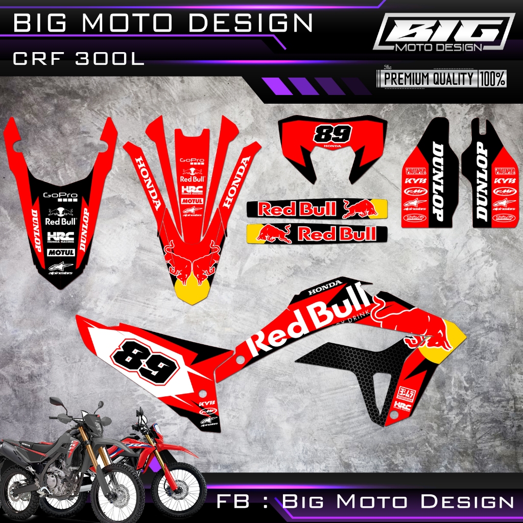 สติ๊กเกอร์ CRF 300L เต็มคัน ลายกระทิง