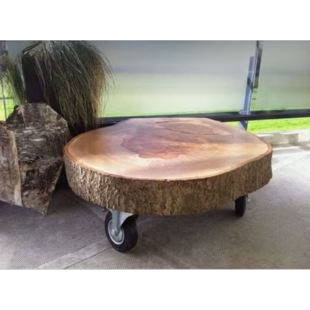 coffee table snag round 50/90 cm.