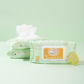 LK054-2 ผ้าเปียกทำความสะอาดสัตว์เลี้ยง 80 แผ่น B11-1[2]