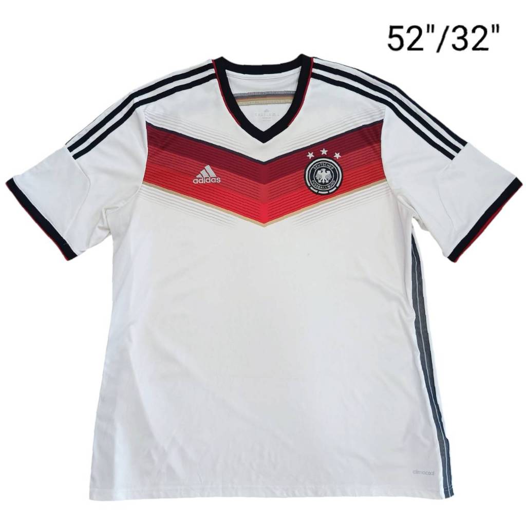 GERMANY 2014 2015 HOME JERSEY football Shirt SIZE 2XL  เสื้อบอล อดิดาส ทีมชาติเยอรมัน สีขาว มือสองงา