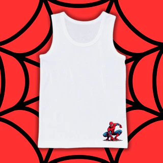 เสื้อกล้ามเด็ก เสื้อซับในลายสไปเดอร์แมน spiderman ลายสวย ผ้านุ่มใส่สบายซักแล้วไม่ยับ 10-50 กิโล S-3XL #เสื้อกล้าม