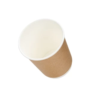 [ยกลัง] แก้วคราฟท์ DW 8 oz. 500 ใบ แก้วกาแฟ กระดาษคราฟท์ แก้วร้อน แกวกระดาษ สองชั้น Coffee cup greenpacks