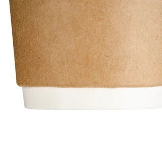 [ยกลัง] แก้วคราฟท์ DW 8 oz. 500 ใบ แก้วกาแฟ กระดาษคราฟท์ แก้วร้อน แกวกระดาษ สองชั้น Coffee cup greenpacks