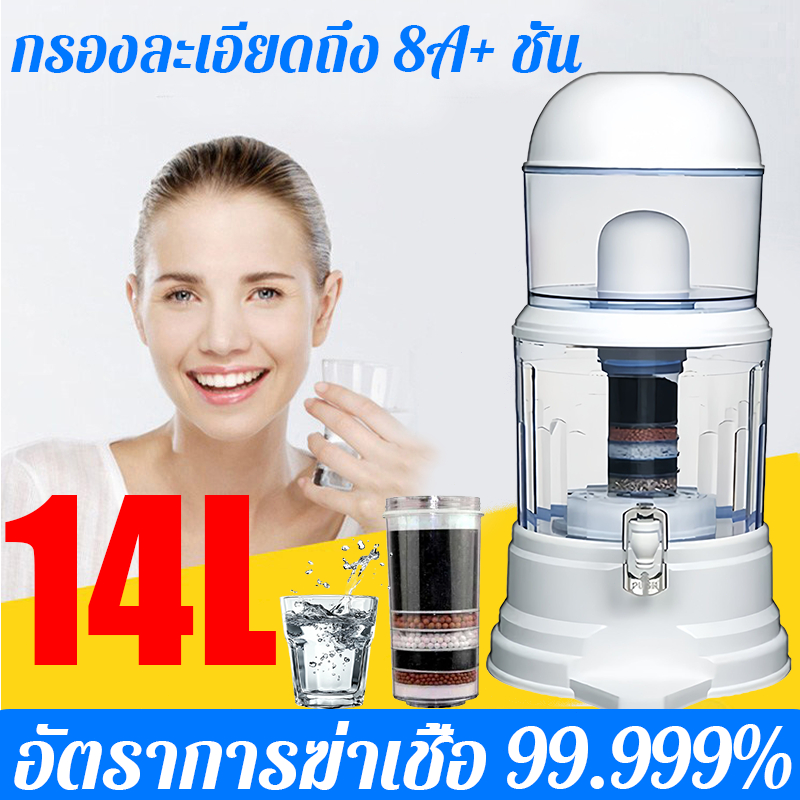 🥇กรองแล้วดื่มทันที🥇เครื่องกรองน้ำ 14Lกรองแบคทีเรียและไวรัสได้อย่างมีประสิทธิภาพ เครื่องกรองน้ำแร่ water purifier กรองน้ำ