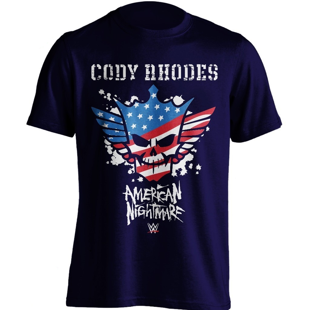 Wwe Cody Rhodes Nightmare Wrestling เสื้อยืดผ้าฝ้ายคุณภาพสูง