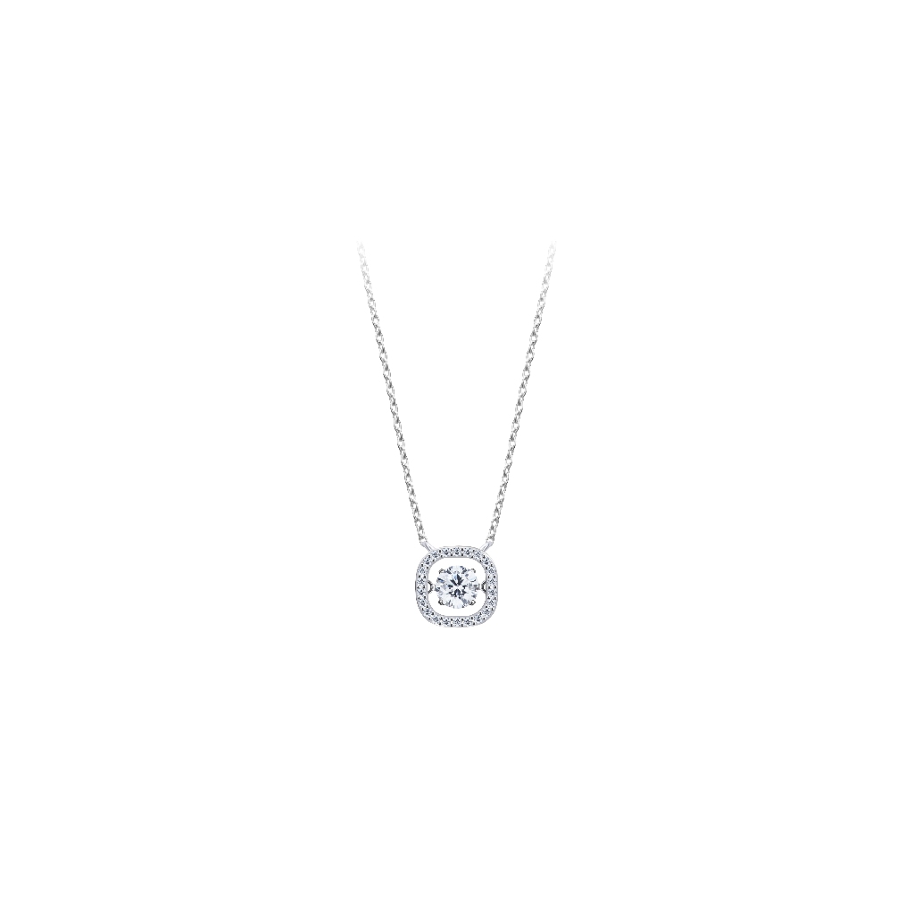 Ravipa | LAKSHMI Dancing Diamond Asscher Necklace พระแม่ลักษมี – สร้อยคอ ราคา ถูกที่สุด ดีลบีเคเค แกลเลอรีภาพที่ 2