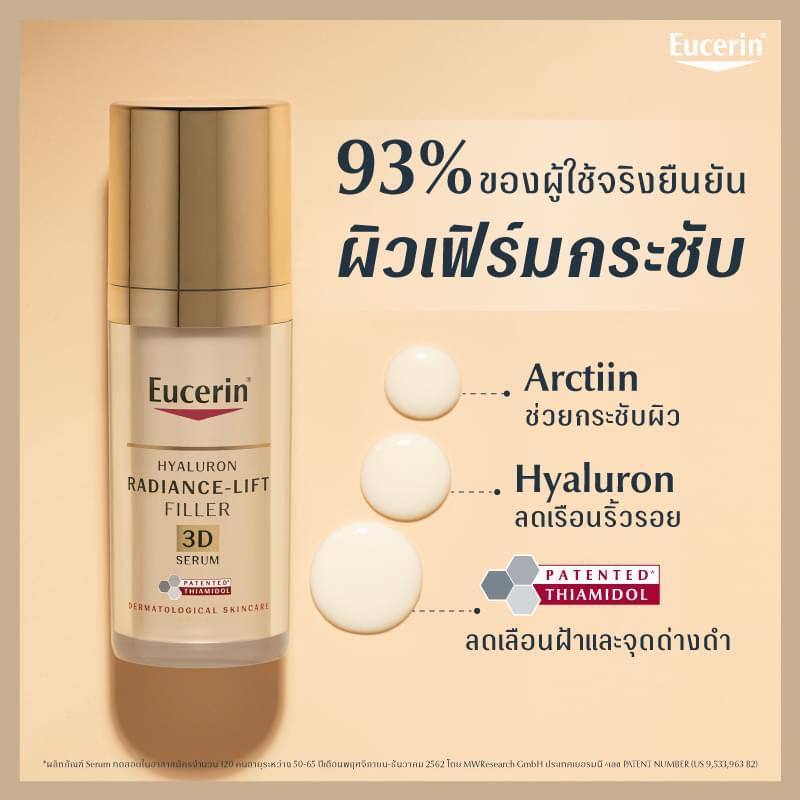 Eucerin Hyaluron FILLER Elasticity 3D Serum 30ml. ยูเซอรีน ไฮยาลูรอน อีลาสติก ฟิลเลอร์ 3D เซรั่ม (ไม่มีกล่อง) ราคา ถูกที่สุด ดีลบีเคเค แกลเลอรีภาพที่ 2