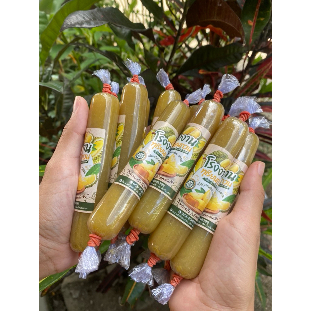 ทุเรียนกวนหมอนทอง แบบแท่งแท่งละ 100 กรัม 3 แท่ง และ 100 กรัม 1 แท่ง โปรสุดคุ้ม