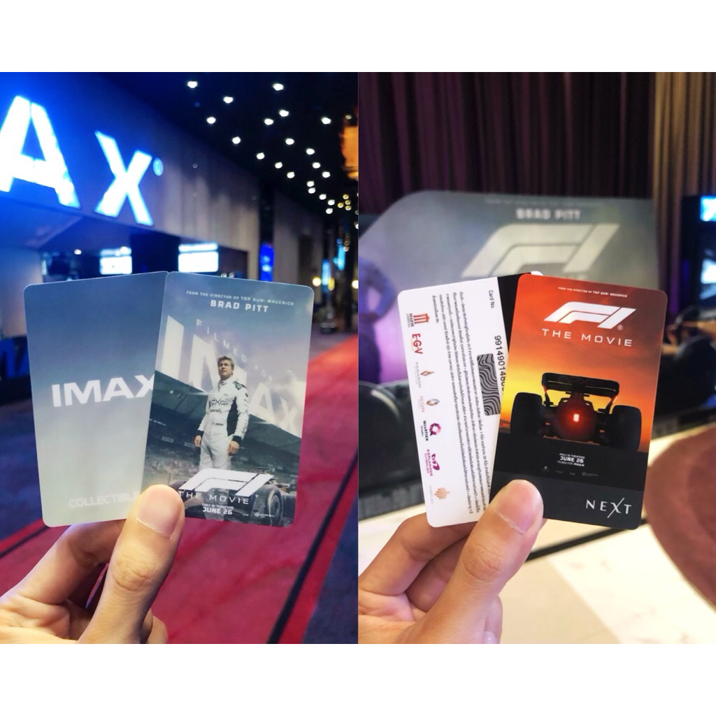 (ทักขอลด30%) บัตรสะสม F1 The Movie บัตรสะสม IMAX Collectible Card บัตรสมาชิก M Generation จาก Major 