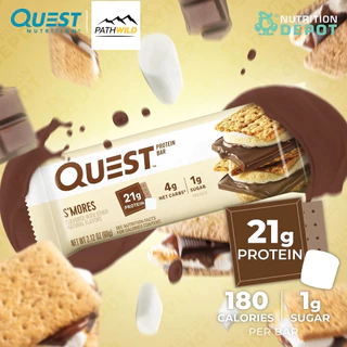 Quest Protein Bar โปรตีนบาร์ รสชาติหลากหลาย โปรตีนสูง คาร์โบไฮเดรตต่ำ ปราศจากกลูเตน เป็นมิตรกับคีโต