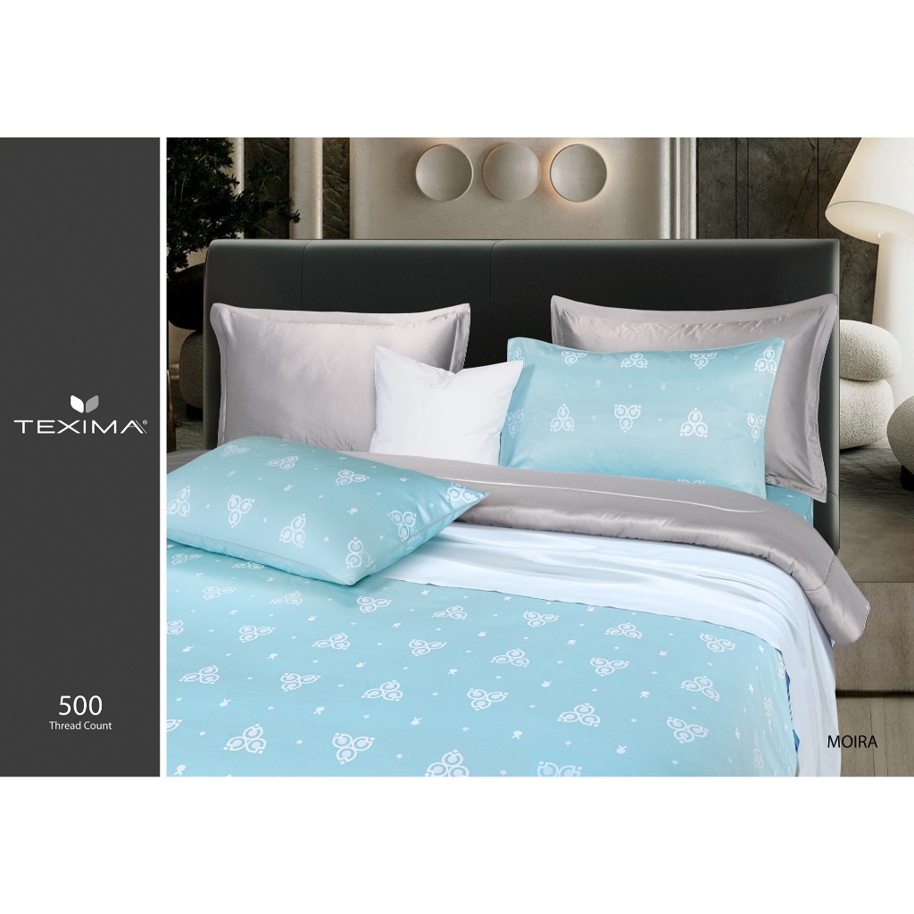 SANTAS ชุดผ้าปูที่นอน ดีไซน์ MOIRA  ทอ 500 เส้นด้าย Texima (ไม่รวมผ้านวม)