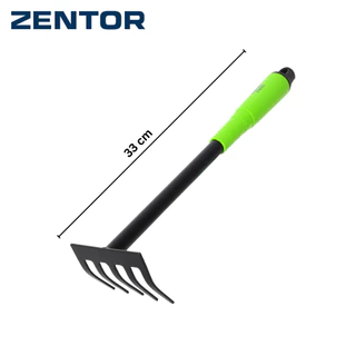 Zentor อุปกรณ์ทำสวน ชุดทำสวน พลั่วขุด จอบขุด เหล็กรีดเย็น ใช้งานได้นาน ทนทาน กันสนิม Gardening Rake