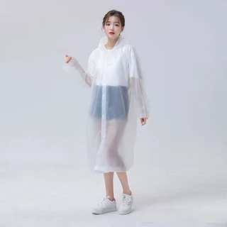 เสื้อกันฝน EVA (G10) เสื้อกันฝนแฟชั่น ชุดกันฝน Rain coats 100 กรัม คุณภาพดี พับเก็บง่าย มีฮู้ด