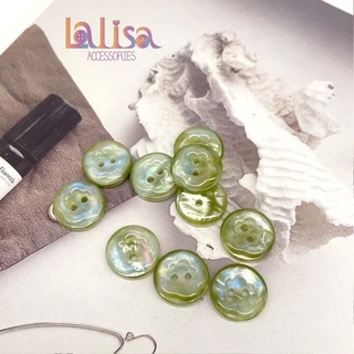 กระดุมมุก2รู สีสันไฮโซ 11.5mm/15mm/20mm resin button Z3134
