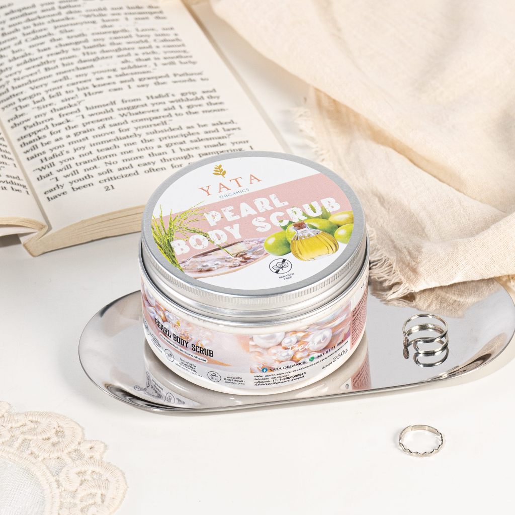 ORGANIC PEARL BODY SCRUB บอดี้สครับ 250g