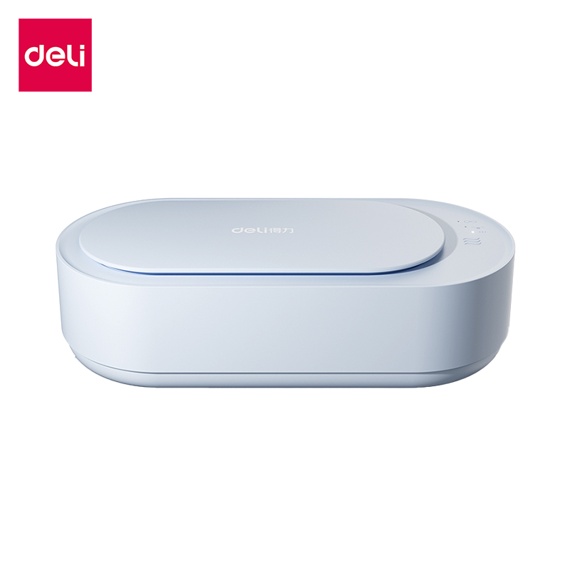 Deli เครื่องล้างแว่นตา เครื่องทำความสะอาดเเว่น 3 ระดับ ความถี่สูง 49kHz ความจุ 270 มล. Ultrasonic Clean