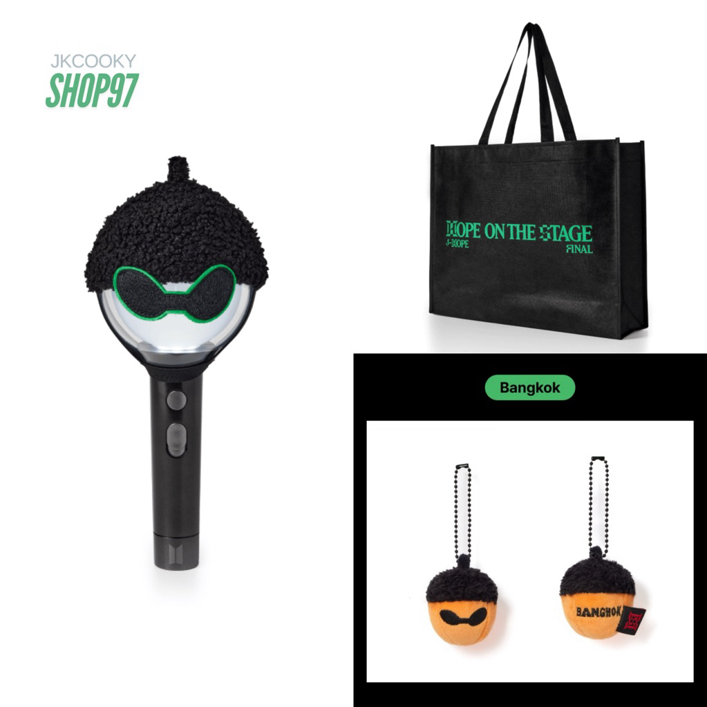พร้อมส่ง OFFICIAL MERCH HOPE ON THE STAGE FINAL [Acorn Charm Bangkok | หมวกแท่งไฟ BTS | กระเป๋า Shop
