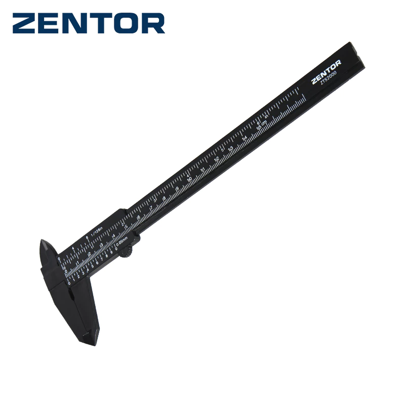 Zentor เวอร์เนียคาลิเปอร์ เวอร์เนียพลาสติก ABS 150 มม. อ่านชัด ใช้งานง่าย ทนทาน Vernier Caliper