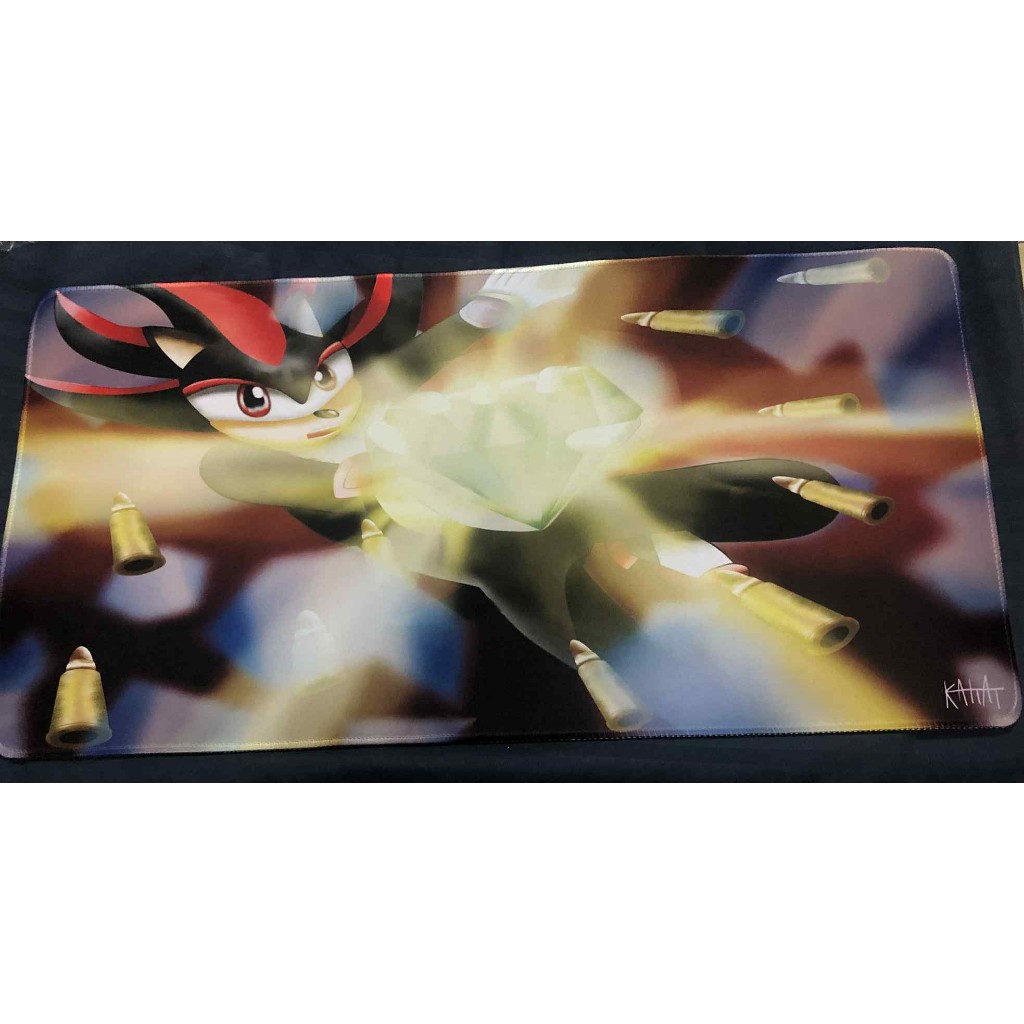 Sonic the Hedgehog Shadow the Hedgehog Playmat Mousepad รวมโปสเตอร์ A3 ฟรี