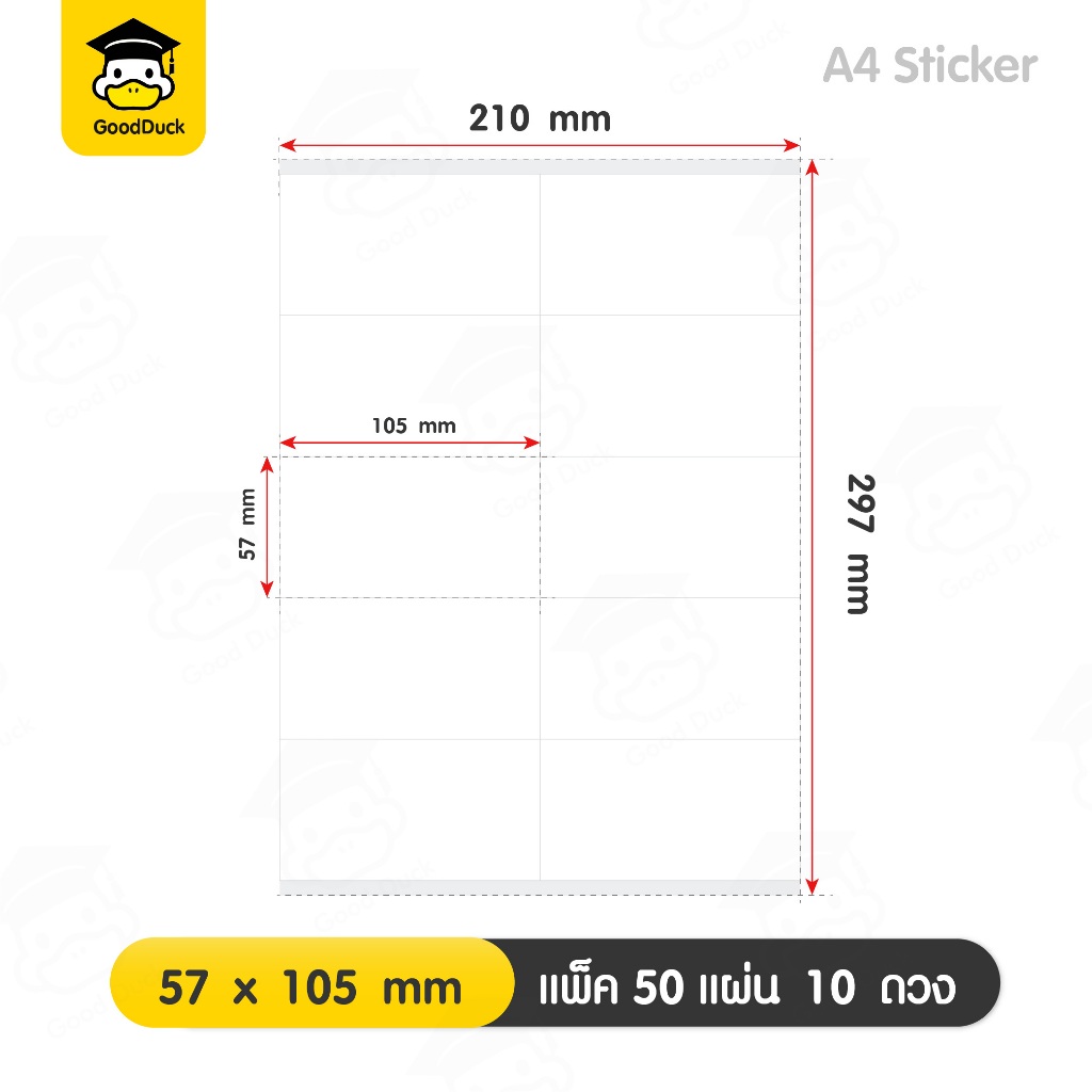 สติ๊กเกอร์ขาวด้าน สติ๊กเกอร์A4 แพ็ค50แผ่น กาวติดทน เขียนติดง่าย ใช้ปากกาเขียนได้ เนื้อกระดาษ ราคา ถูกที่สุด ดีลบีเคเค แกลเลอรีภาพที่ 8