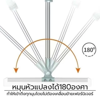 ให้พื้นแห้งเร็วขึ้น ไม้ปาดน้ำ ไม้รีดน้ำ ไม้กวาด ไม้ถูพื้น สำหรับกวาดน้ำและฝุ่น ปรับหมุนได้ 180° ล้างทำความสะอาดได้ง่าย