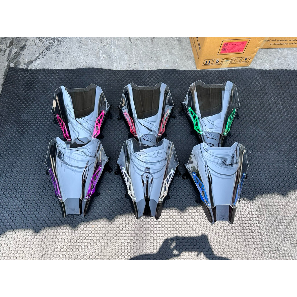 ชิวแต่งหน้าซิ่ง 2 ชั้น PCX-160 2025-2026  ชิ้นงานหนาอย่างดี มีขาให้เลือกหลายสี เลือกสีชิวหน้าได้