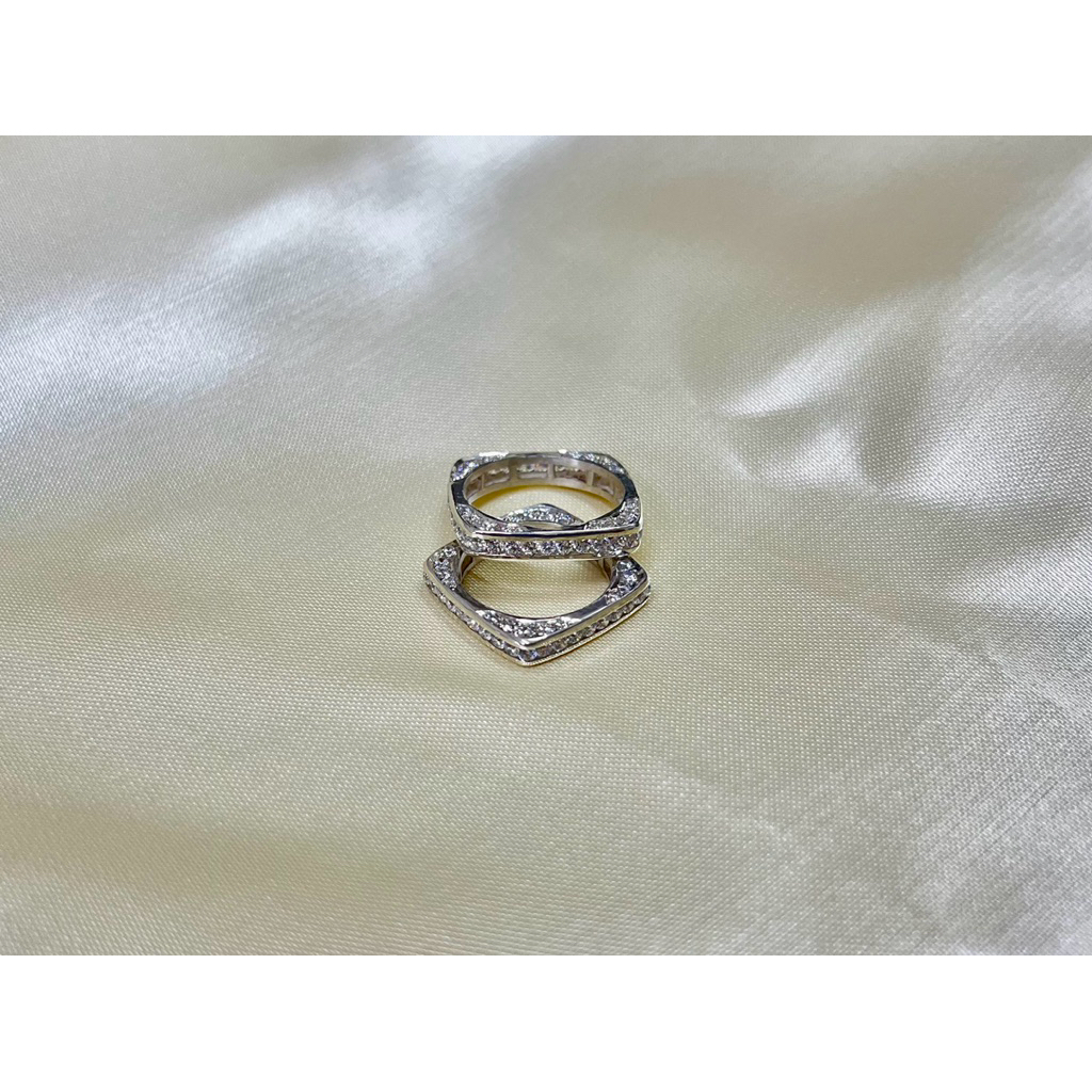 Silver Ring Jewelry Cz Diamond