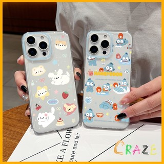 การ์ตูนน่ารักสุนัขดูเดิล นุ่ม เคสIPhone XR 7Plus 8เคส XS X Max เคสไอโฟน 12 11 15 14 13