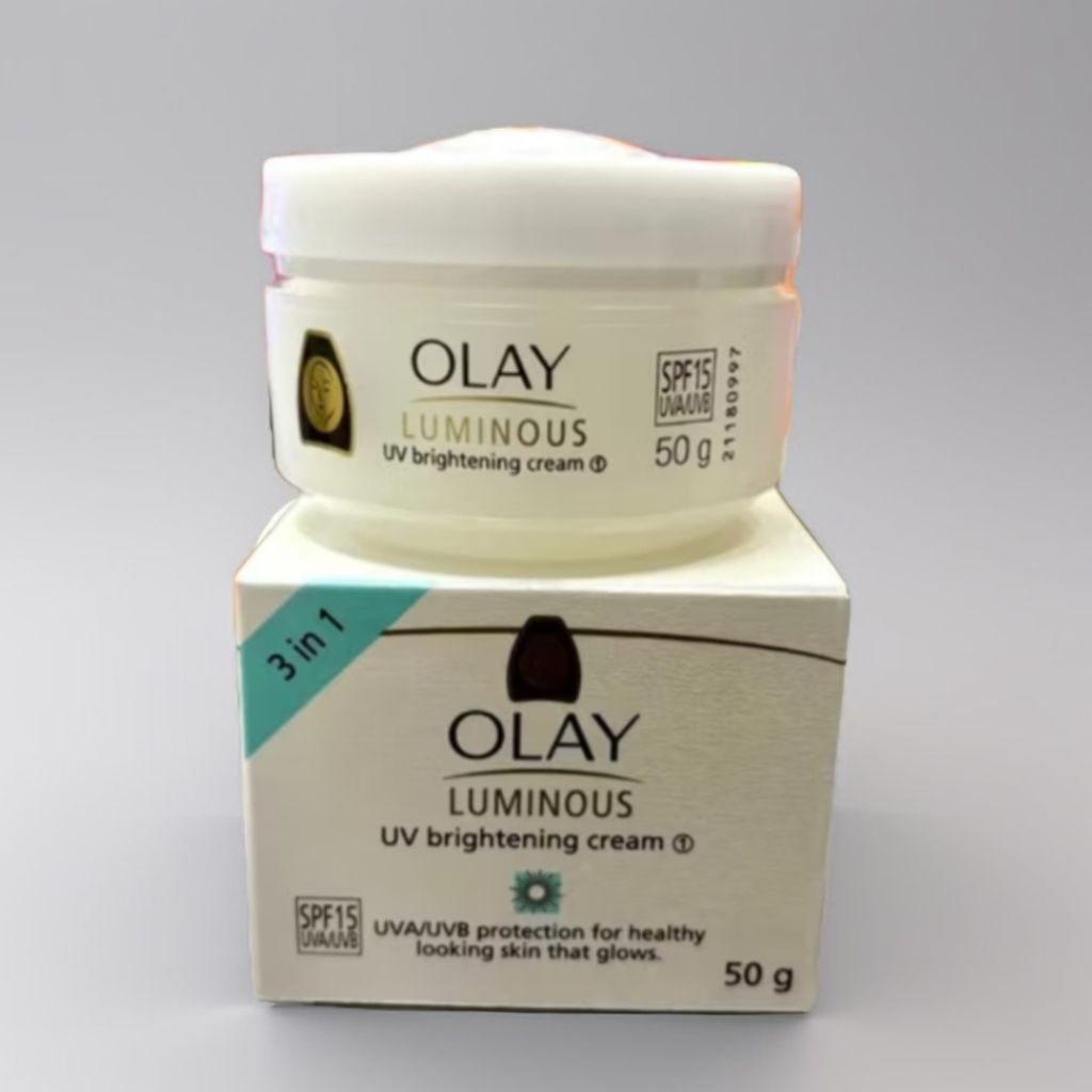 โอเลย์ ลูมินัส ยูวี ไบท์เทนนิ่ง ครีม ปริมาณ 50 กรัม  3 in1  Olay Luminous UV spf15 brightening cream