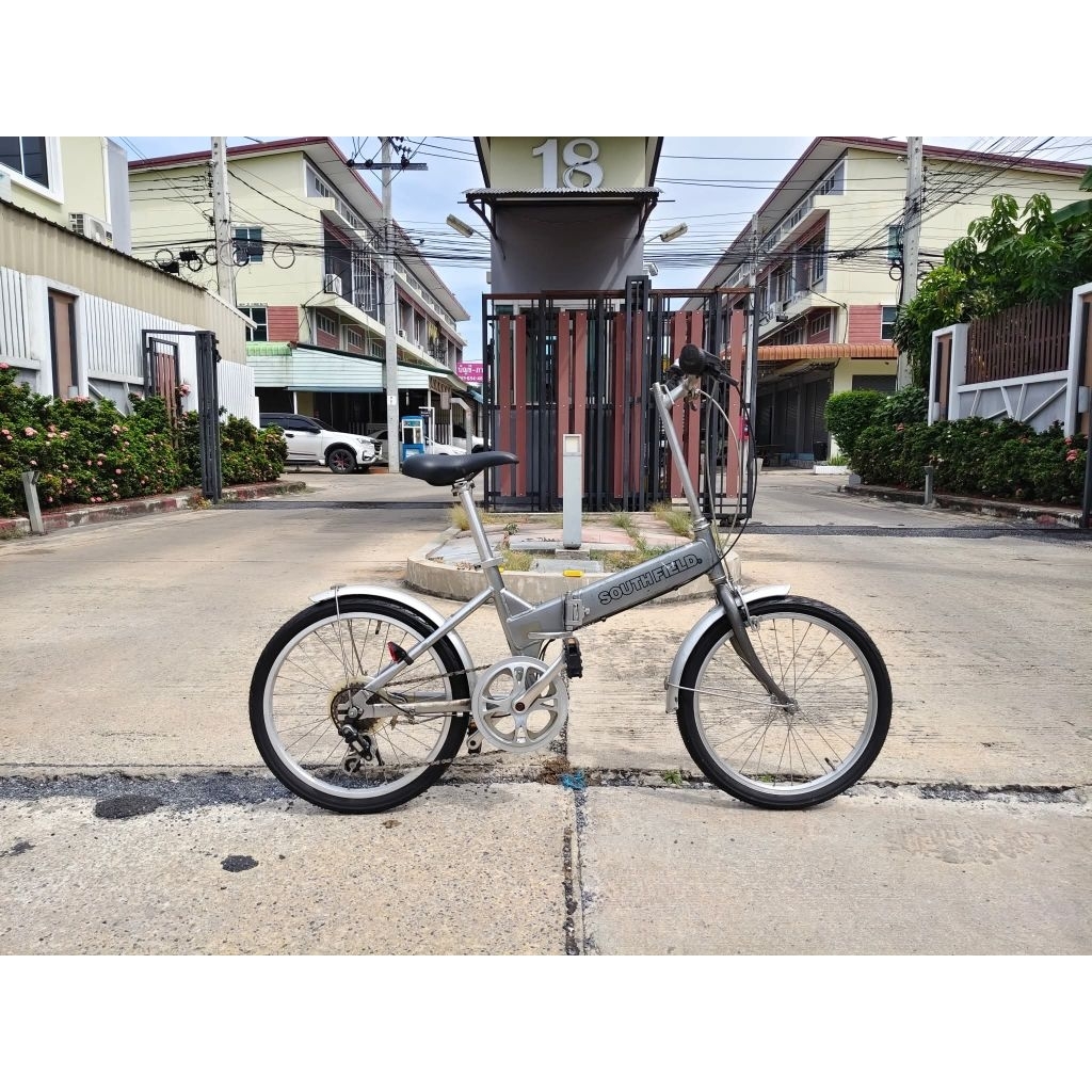 จักรยานพับ South Field By Giant. 6 speeds วงล้อ 20 นิ้ว เฟรมอลูมิเนียม รุ่นเก่าๆ ผลิตโดย Giant จักรย