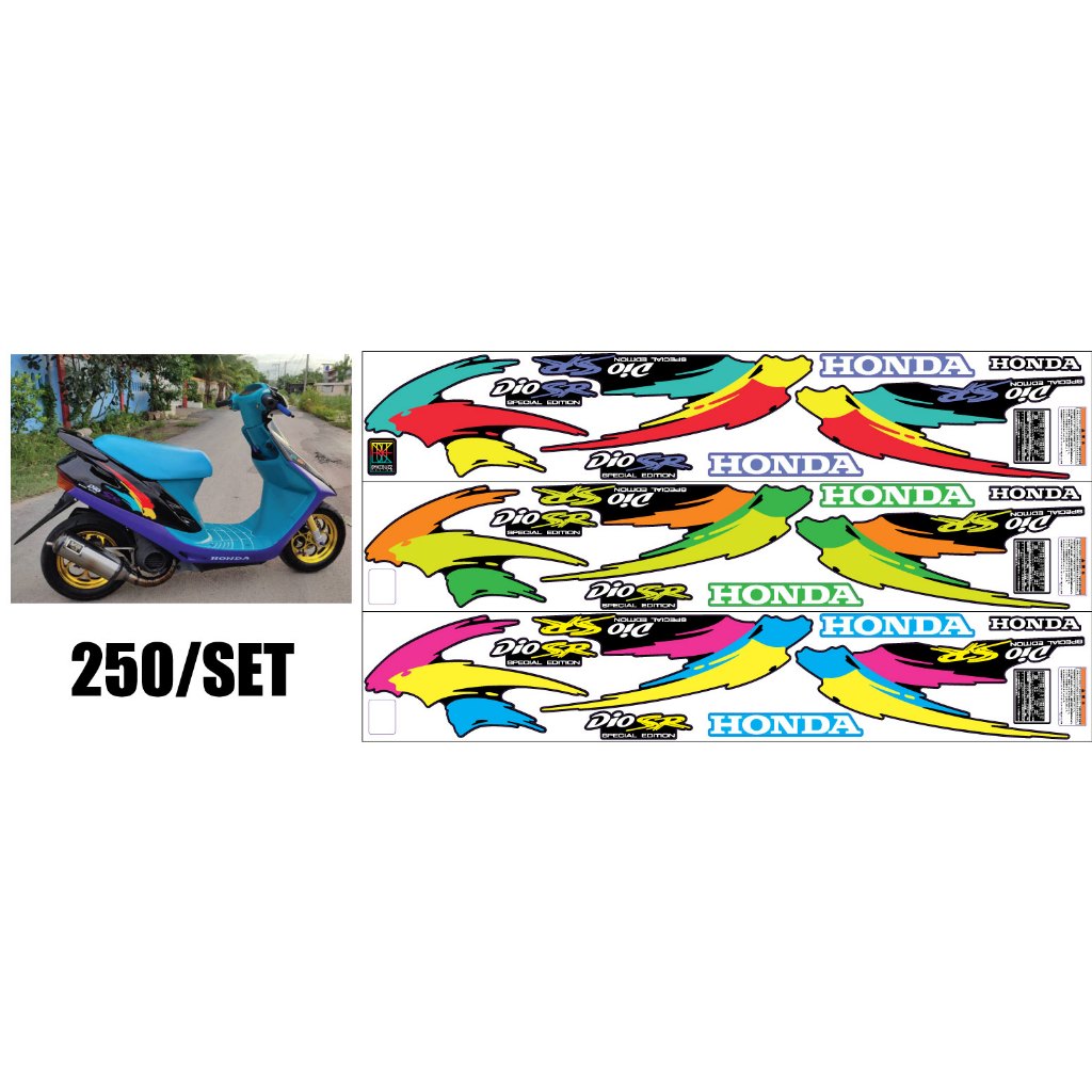 สติ๊กเกอร์ scooter AF25 HONDA DIO Hawaii