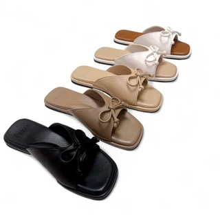 *เฉพาะ Shopee* I’mm Shoes รุ่น Grace รองเท้าแตะสวม ดีไซน์หน้าผูกโบว์มินิมอล