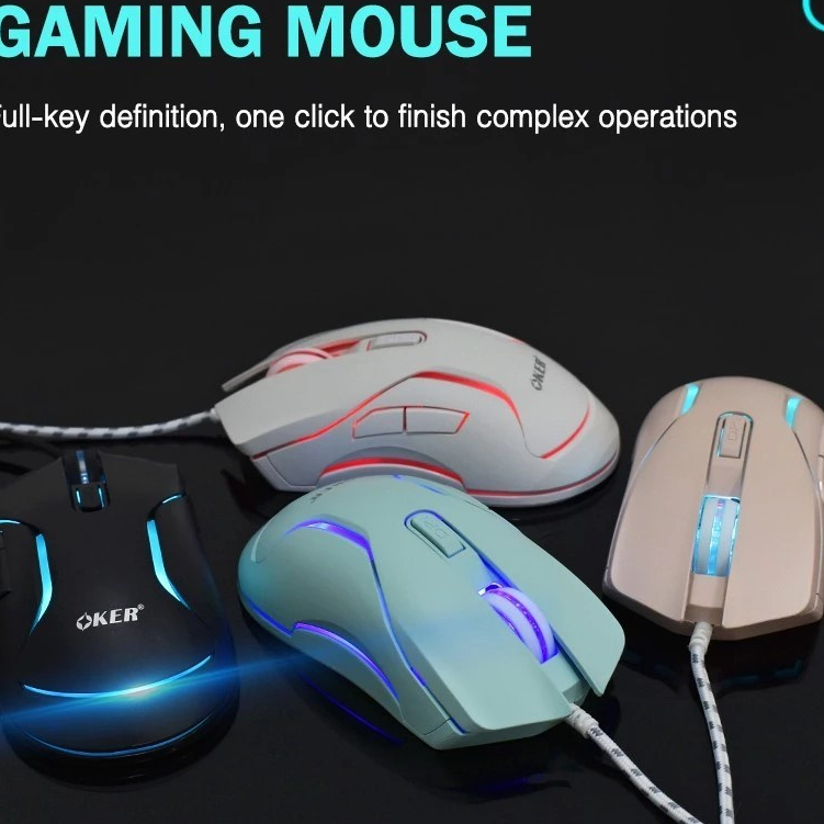 OKER X25 6D WIRED LED GAMING MOUSE USB 7LED เมาส์ รูปที่ 2