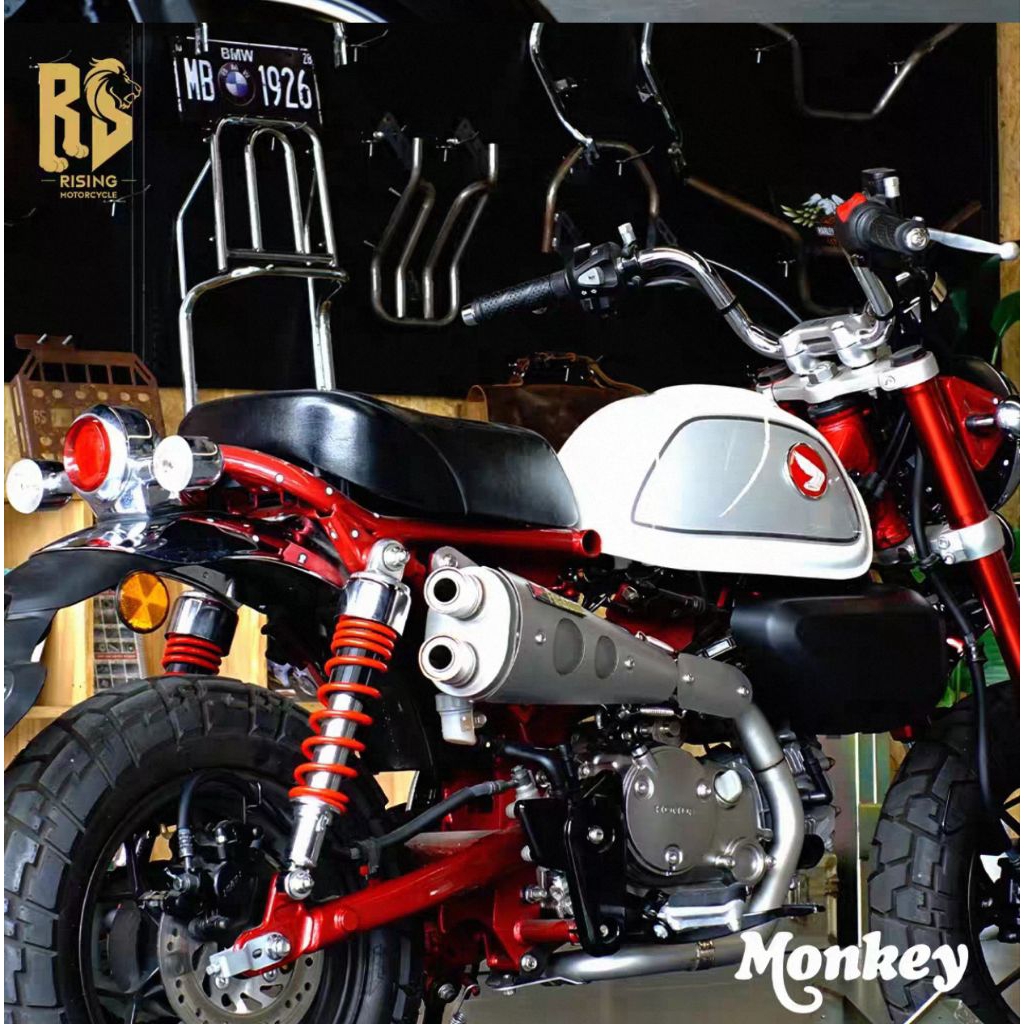 ท่อไอเสีย Yoshimura GP-MAGNUM Cyclone แบบสลิปออนสำหรับ Honda Monkey 125