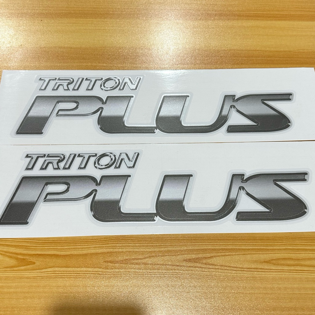 สติ๊กเกอร์*TRITON PLUS ปี 2005-2014 ติดข้างท้ายกระบะ (ราคาต่อคู่ มี 2 ชิ้น )