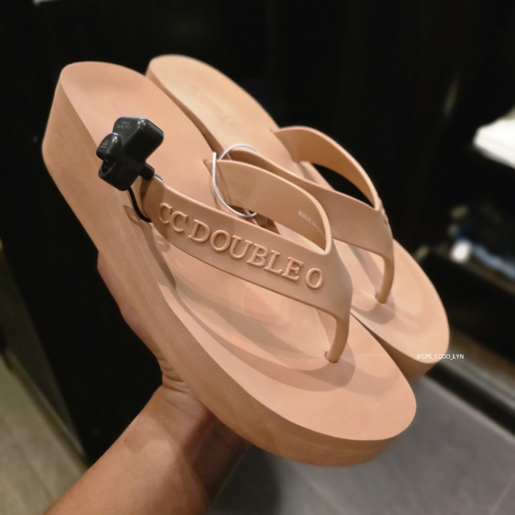🛍 รองเท้าแตะส้นหนา CC DOUBLE O CCOO ผู้หญิง คอลใหม่ล่าสุด ของแท้💯% จัดส่งพร้อมถุงShop