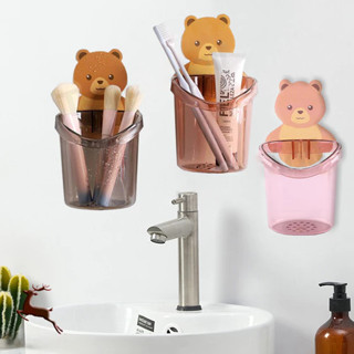 ที่วางแปรงสีฟันในห้องน้ำ ที่วางแปรงสีฟันหมีน้อย ติดตั้งง่าย …