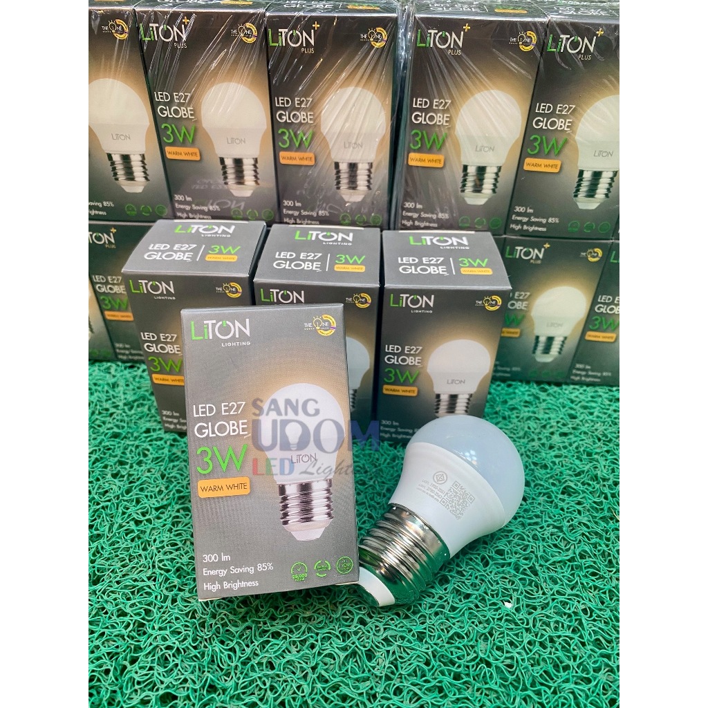 หลอด LED GLOBE G45 3W E27 3000K  LiTon