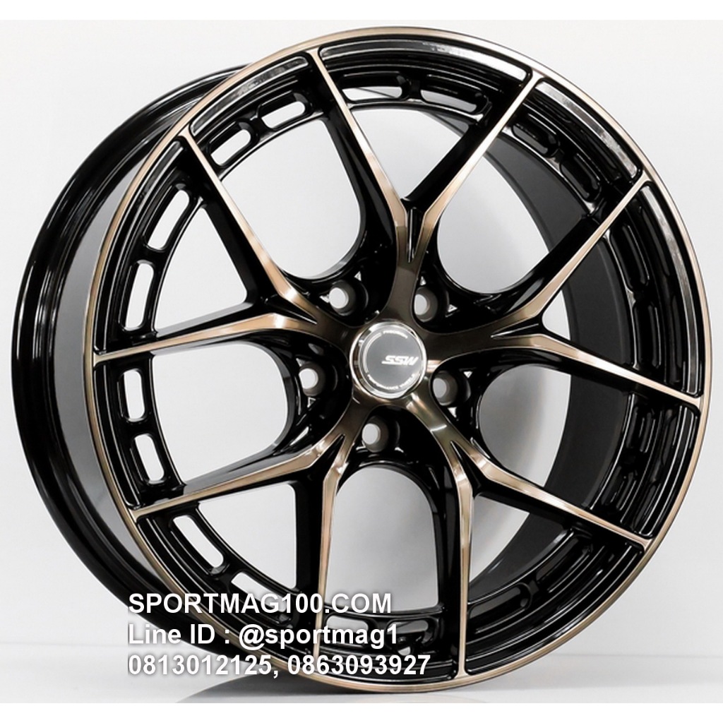 ล้อแม็กซ์ SSW S436 ขอบ18นิ้ว 5รู114/112 สีดำหน้าชา กว้าง8.5นิ้ว Offset38 [22242]