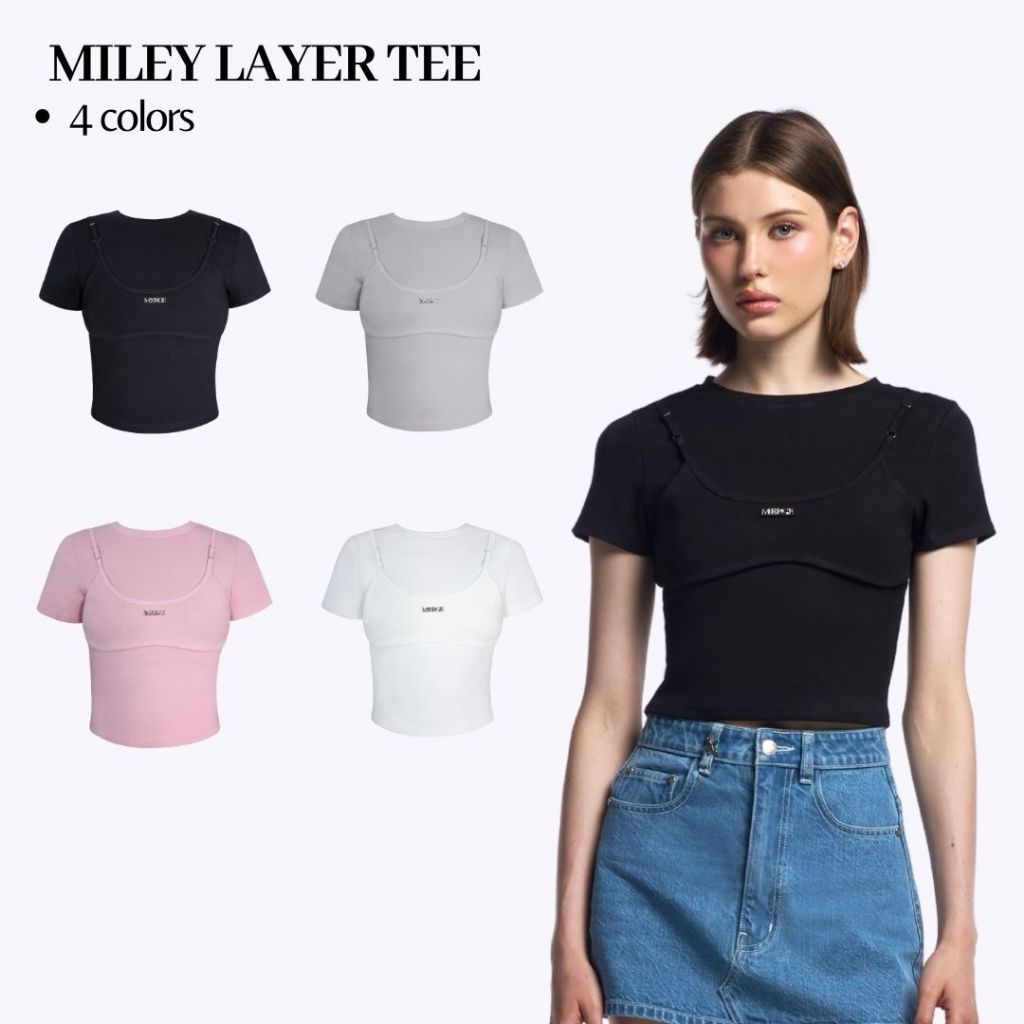 Merge Official - Miley Layer Tee (พร้อมส่ง)