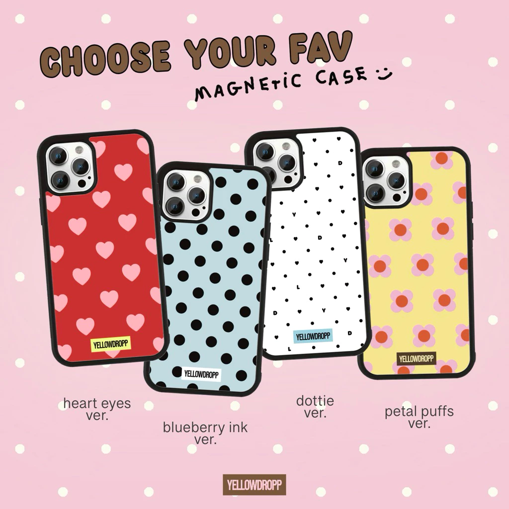พร้อมส่ง 💌 magnetic case เคสแม่เหล็กขอบดำ