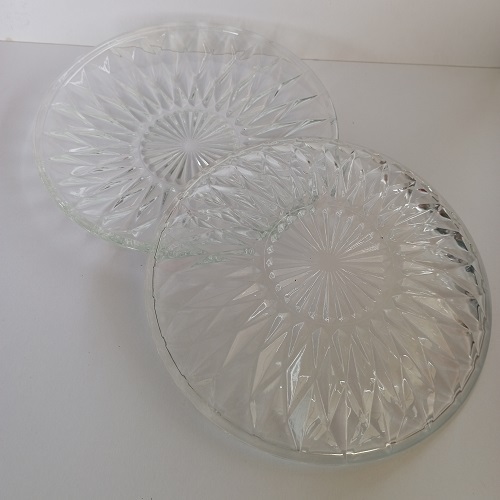 จานแก้ว 7.5" Ocean Diamond จานคริสตัล