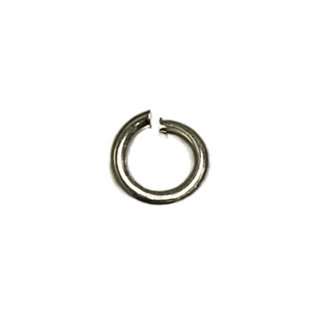 ห่วงเงินแท้ แบบผ่า-แบบเปิด เกี่ยวตะขอสร้อยคอ-สร้อยข้อมือ ขนาด 4.7*0.7 มิล ราคาต่อ 1 ชิ้น