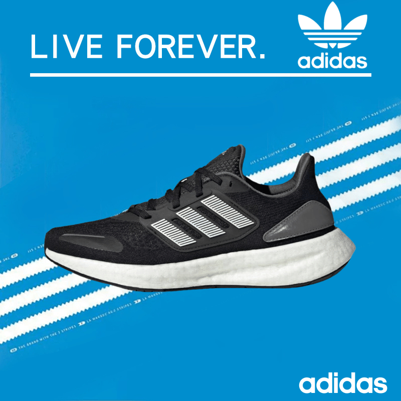 🎡ของแท้100%🎡adidas Pureboost 22 รองเท้าวิ่ง ระบายอากาศได้ดี น้ำหนักเ อเนกประสงค์ black แบบ Unisex