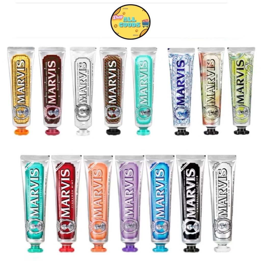🔥Marvis มาร์วิส มีกลิ่นใหม่ 75ml,85ml ยาสีฟัน จากอิตาลี ฟันลื่นสะอาดใช้ดีจริงๆ