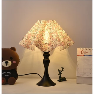 อ่านทำงานโคมไฟตั้งโต๊ะวินเทจกลีบแสงสีเดียวอบอุ่น